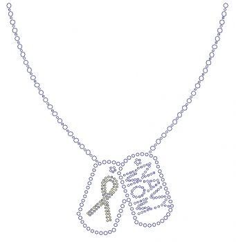 Navy Mom Dog Tags Rhinestone Transfers