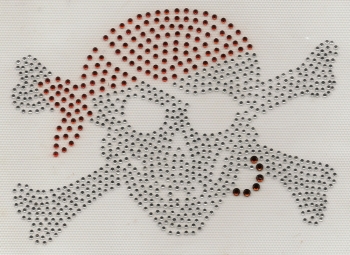 Pirate with earring Rhinestone Transfer