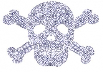 Skull Rhinestone Transfer