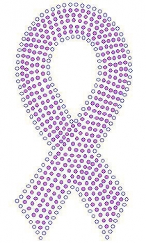 Rhinestone Transfer Ribbon crystal and pink Studs Large