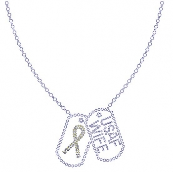 USAF Wife Tags Rhinestone Transfers