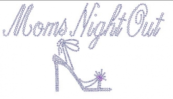 Mom's Night Out Rhinestone Transfer