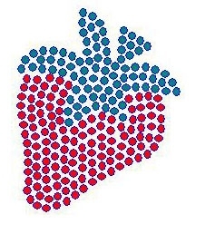 Strawberry  Rhinestone Transfer