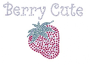 Berry Cute  Rhinestone Transfer