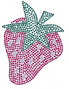 Strawberry Rhinestone Transfer Large