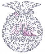 FFA Logo Rhinestone Transfer gold