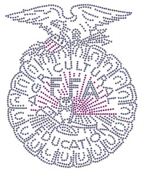 FFA Logo Rhinestone Transfer gold
