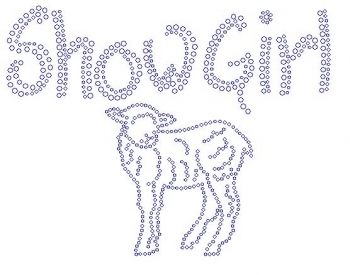 Show Girl  Lamb Rhinestone Transfer