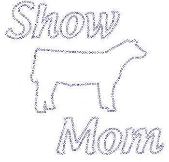 Show Mom Steer Rhinestone Transfer