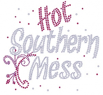 Hot Southern Mess Rhinestone Transfer