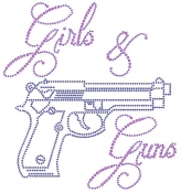 Girls & Guns with 9mm Transfer