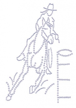 Barrel Racer Rhinestone Transfer