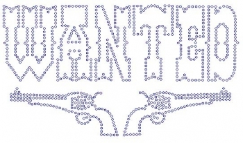 Wanted with Guns Rhinestone Transfer