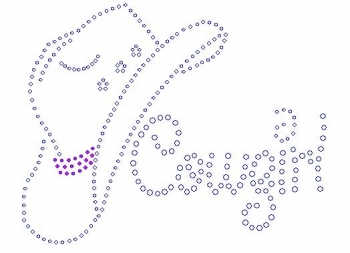 Cowgirl wIth Large Hat Rhinestone Transfer