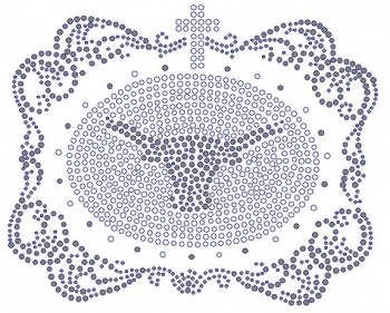 Western Belt Buckle Rhinestone Transfer