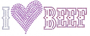 I love Beef Rhinestone Transfer