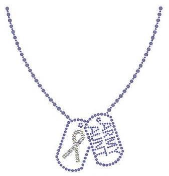 Army Aunt Tags Rhinestone Transfers