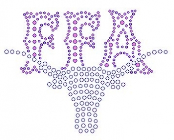 FFA with Pink  Longhorn Rhinestone Transfer