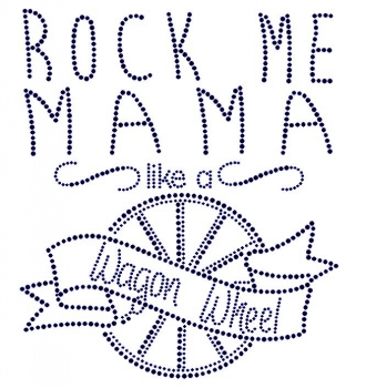 Rock Me Moma Rhinestone Transfer
