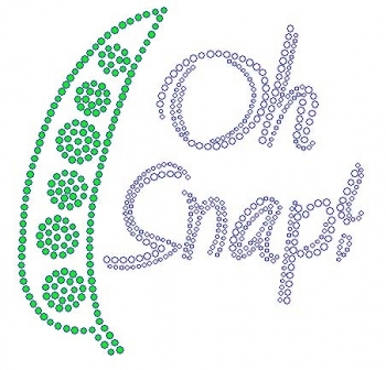 OH Snap Rhinestone Transfer