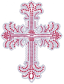 Red Cross Rhinestone Transfer
