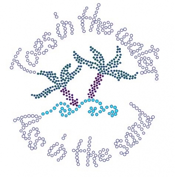 Toes in the Water Rhinestone Transfer