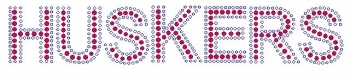Huskers Rhinestone Transfer