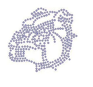 Bulldog rhinestone transfers