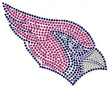 Cardinals Hot Fix Rhinestone Transfer large