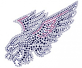 Mascot Rhinestone Transfer hawk