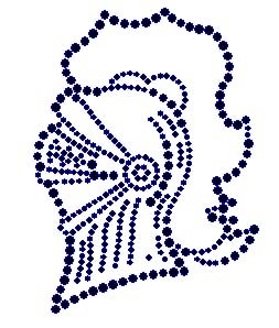 Knight Rhinestone Transfer large