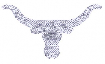 Longhorn Rhinestone Transfer