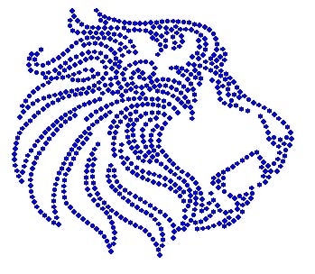 Lion Rhinestone Transfer