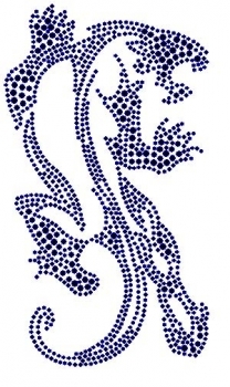 Cougar Rhinestone Transfer