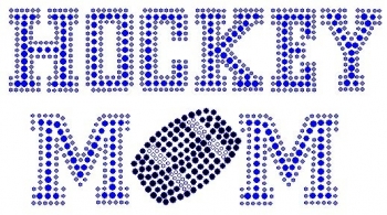 Hockey Mom Rhinestone Transfer