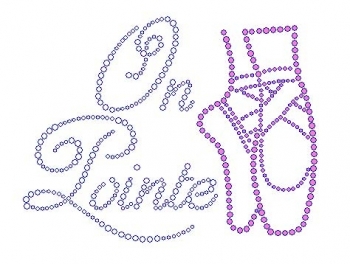On Pointe Rhinestone Transfer - Ballet