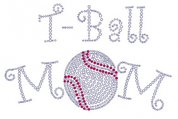 T-Ball Mom Rhinestone Transfer