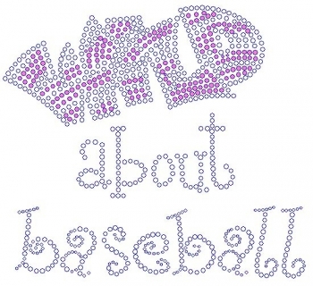 Wild About Baseball Rhinestone Transfer