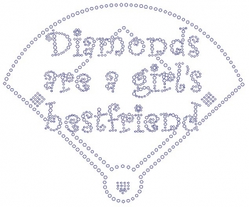 Diamond Girls rhinestone transfer