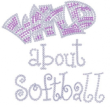Wild About Softball Rhinestone Transfer