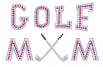 Golf Mom Rhinestone Transfer