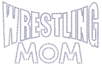 Wrestling Mom Rhinestone Transfer original