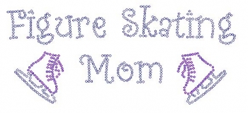 Figure Skating Mom Rhinestone Transfer