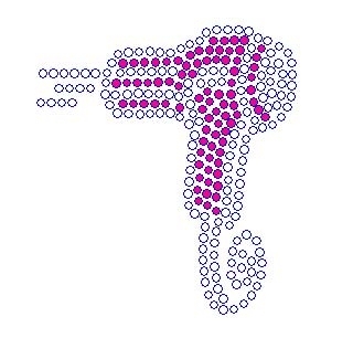 Hair Dryer Small Rhinestone Transfer