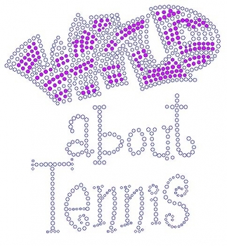 Wild about Tennis Rhinestone Transfer