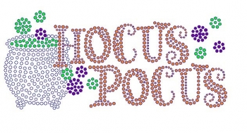 Hocus Pocus Rhinestone Transfer