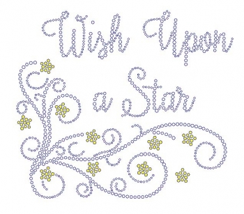 Wish Upon a Star Rhinestone Transfer