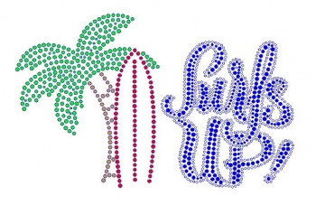 Surfs Up! Rhinestone Transfer
