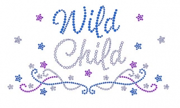 Wild Child Rhinestone Transfer