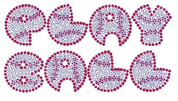 Play Ball Rhinestone Transfer